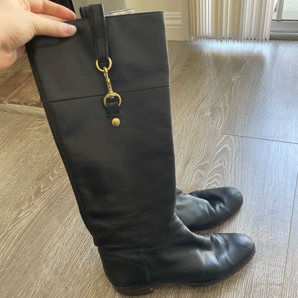 Coach Black Marta Riding Boots